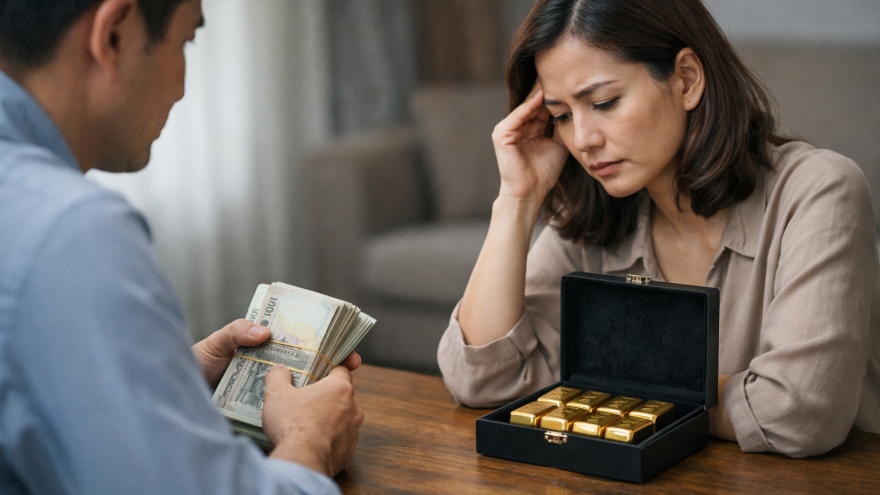 Vay bạn 10 cây vàng cách đây 10 năm, tôi bối rối không biết trả 300 triệu hay 2 tỷ